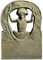 Narodziny boga Mitry, rzeźba znaleziona na terenie Anglii, przywieziona tam prawdopodobnie przez ż /Encyklopedia Internautica