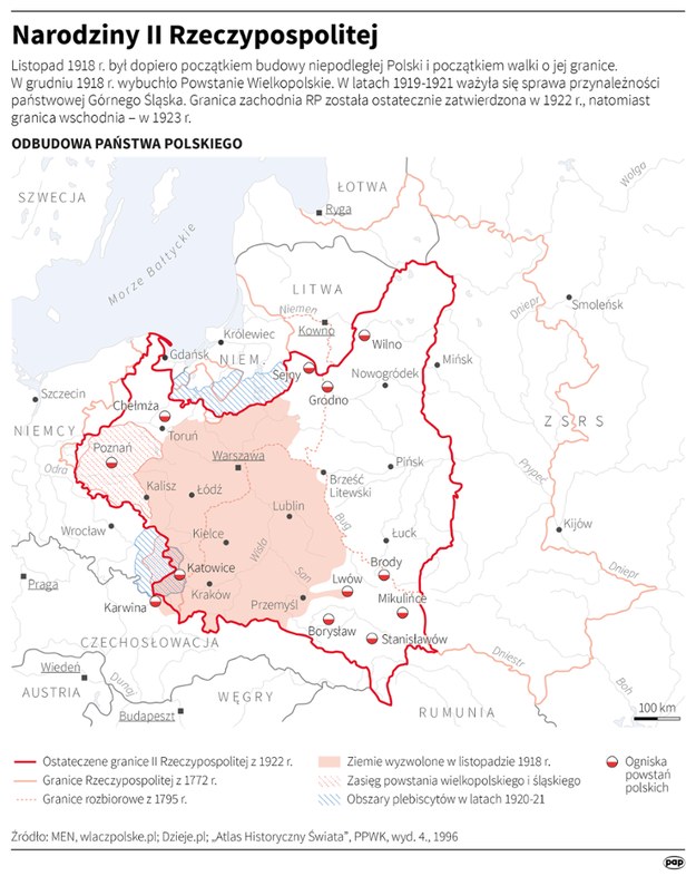 Narodziny II Rzeczypospolitej /Adam Ziemienowicz, Maciej Zieliński /PAP