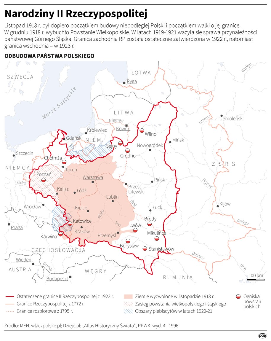 Narodziny II Rzeczypospolitej /Adam Ziemienowicz, Maciej Zieliński /PAP