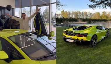 Narzeczony Halejcio odebrał nowe Lamborghini. Jako pierwszy w Polsce