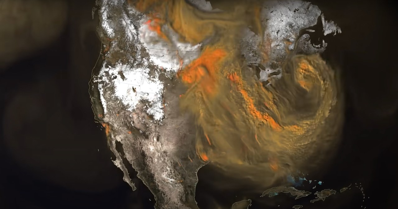 NASA pokazuje, jak CO2 przemieszcza się po atmosferze Ziemi. Hipnotyzujące. / NASA's Goddard Space Flight Center/Scientific Visualization Studio /materiał zewnętrzny