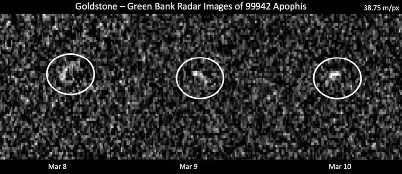 NASA śledzi planetoidę Apophis. Czy uderzy w Ziemię? /NASA/JPL-Caltech i NSF/AUI/GBO /materiały prasowe