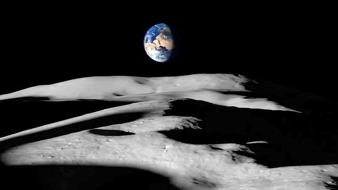 30.10.2021 05:56 Tak będzie wyglądała Ziemia z pierwszej bazy na Księżycu [WIDEO]