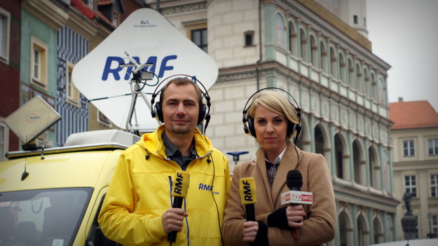 Nasi dziennikarze - Małgorzata Dzieciniak i Adam Górczewski w Poznaniu /Michał Dukaczewski,  /RMF FM