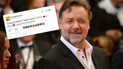Nasi grają, a Russel Crowe na Twitterze kibicuje!
