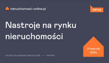 Nastroje na rynku nieruchomości - indeks INPON po II kw. 2024 r.