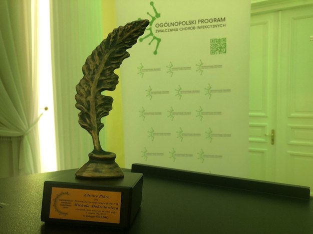 Nasz dziennikarz odebrał dziś nagrodę przyznawaną przez Radę Naukową Ogólnopolskiego Programu Zwalczania Chorób Infekcyjnych /RMF FM