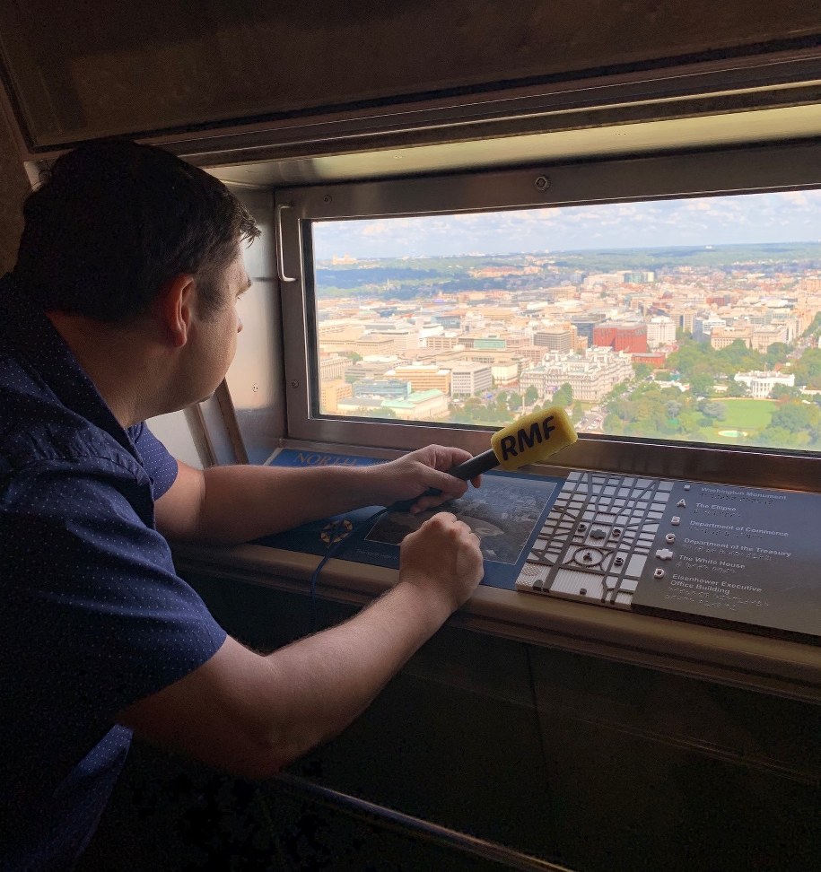 Nasz korespondent Paweł Żuchowski już wczoraj mógł wjechać na szczyt Monumentu Waszyngtona. /RMF FM