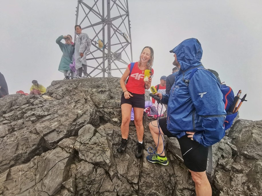 Nasz reporter pracuje na szczycie Giewontu /Maciej Pałahicki /RMF FM