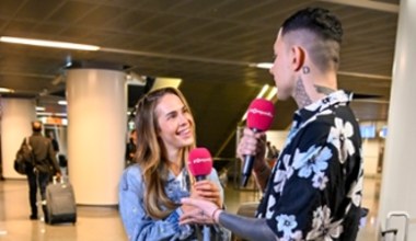 Nasz reporter wita Blankę po powrocie [ZDJĘCIA]