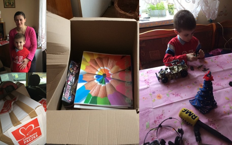 Nasza paczka dotarła do adresatów /Marcin Buczek /RMF FM