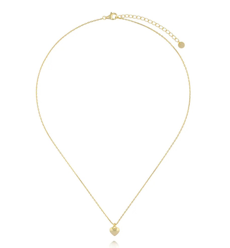Naszyjnik z serduszkiem złoty NCA0081 fot. bydziubeka.pl /Materiały prasowe