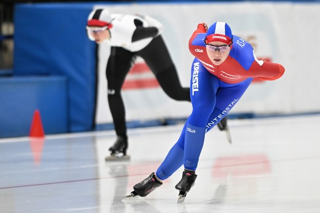 Natalia Jabrzyk i Olga Piotrowska w biegu na 1500 m podczas mistrzostw Polski w Tomaszowie Mazowieckim /PAP/Łukasz Szeląg /PAP/EPA