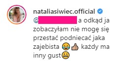 Natalia Siwiec na Instagramie @nataliasiwiec.official /Instagram