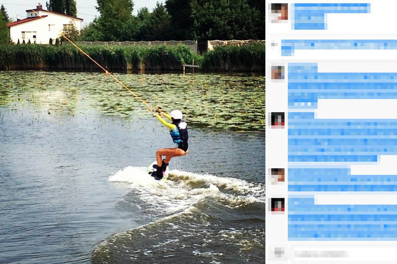 Natalia Siwiec uczy się wakeboardingu /Oficjalny profil Instagram /&nbsp
