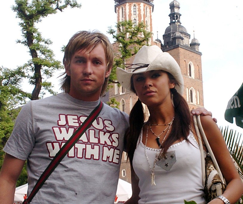 Natalia Siwiec z narzeczonym, Damianem Gorawskim, rok 2006 /Wacław Klag /East News