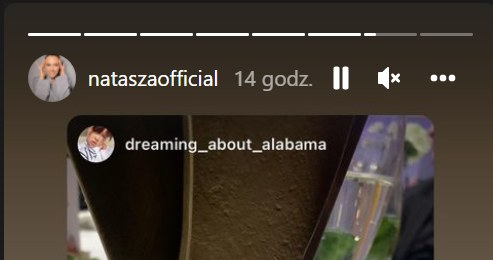 Natasza Urbańska: www.instagram.com/nataszaofficial /Screen z InstaStory  /Instagram