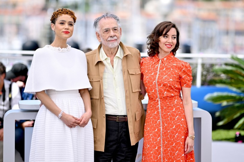 Nathalie Emmanuel, Francis Ford Coppola and pre-show "Major cities" In Cannes (May 17, 2024) / Lionel Hahn / Getty Images