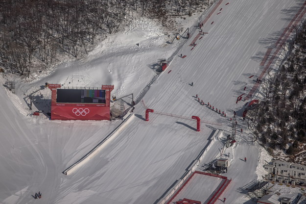 National Alpine Ski Centre w Yanqing /ROMAN PILIPEY /PAP/EPA