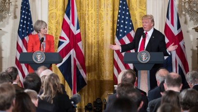 NATO, Rosja i wymiana handlowa. Donald Trump po rozmowie z Theresą May