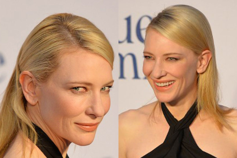 Naturalny makijaż i idealnie gładkie włosy harmonizują z delikatną urodą Cate Blanchett /AFP