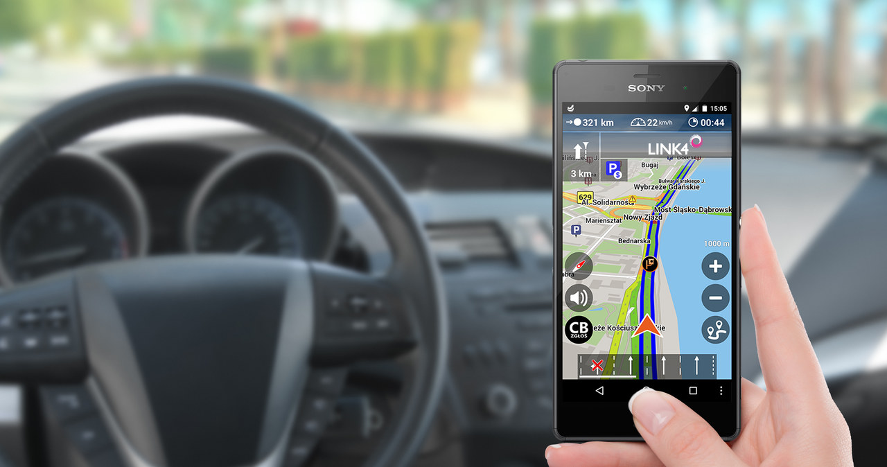 Nawigacja NaviExpert z aplikacją Bezpieczna Jazda z Link4 /Informacja prasowa