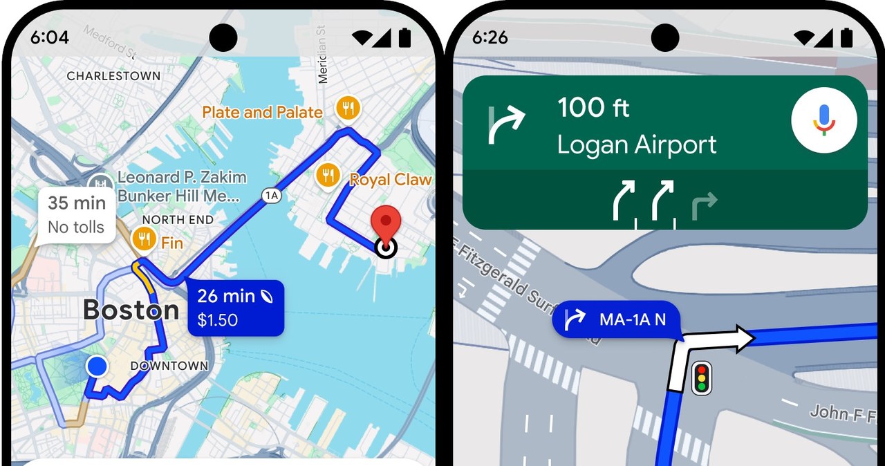 Nawigacja w aplikacji Mapy Google staje się jeszcze lepsza. /Google /materiały prasowe