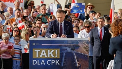 Nawrocki i projekt CPK w "tradycyjnym kształcie". Jest podpis