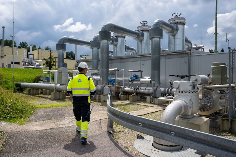Naziemne magazyny gazu ziemnego w Uniper Energy Storage w Bierwang w południowych Niemczech (zdj. ilustracyjne) /LENNART PREISS /AFP