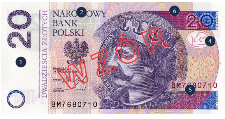 NBP na stronie internetowej pokazuje, jak wygląda prawdziwy banknot 20 zł /Narodowy Bank Polski /materiał zewnętrzny