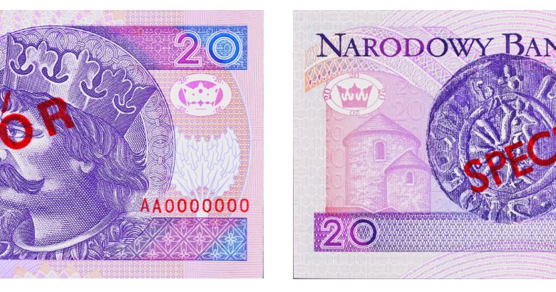 NBP podkreśla, że zarówno nowa i stara wersja 20 zł ma zabezpieczenie w postaci nitki /Narodowy Bank Polski /materiał zewnętrzny