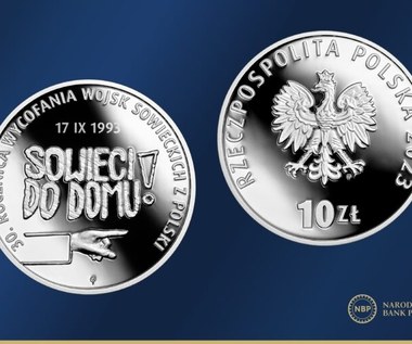 NBP pokazał nową monetę. "Sowieci do domu"