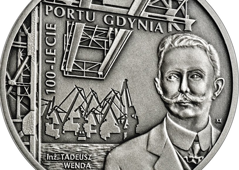 NBP wprowadza do obiegu srebrną monetę kolekcjonerską "100-lecie Portu Gdynia" o nominale 20 zł /NBP