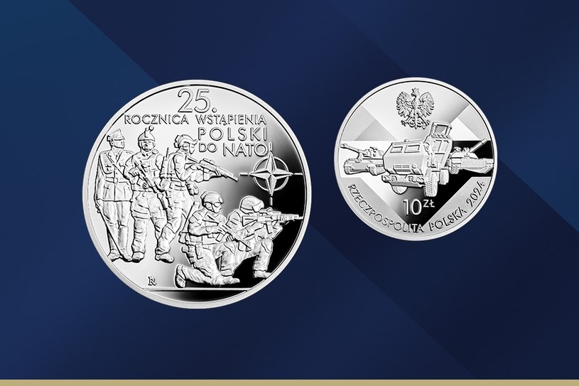NBP wyemituje kolekcjonerską monetę z okazji 25. rocznicy wstąpienia Polski do NATO /NBP /materiały prasowe