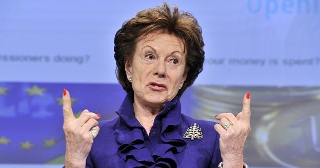 Neelie Kroes, komisarz UE /AFP