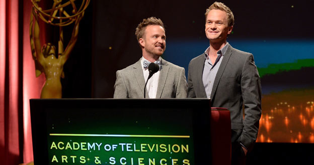 Neil Patrick Harris i Aaron Paul /Alberto E. Rodriguez /Getty Images