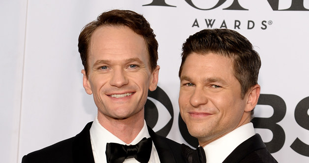 Neil Patrick Harris z partnerem /Dimitrios Kambouris /Getty Images