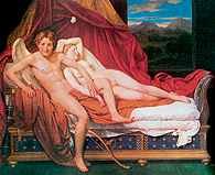 Neoklasycyzm, Jacques Louis David, Amor i Psyche, 1817 /Encyklopedia Internautica