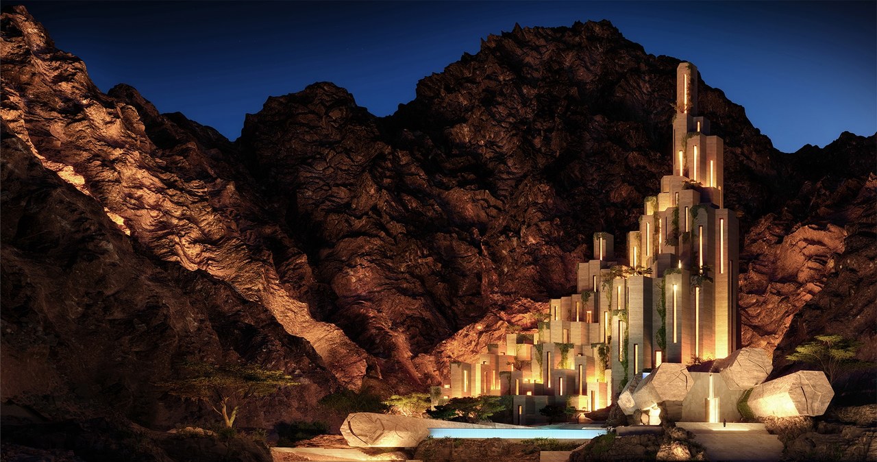 Neom ujawnił kolejny projekt. To luksusowy hotel, który wygląda jak skała /NEOM /materiały prasowe
