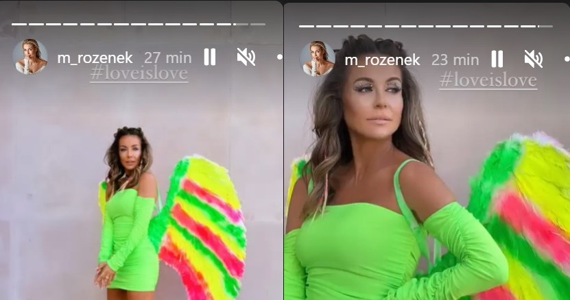 Neonowa Rozenek idzie na Paradę /Instagram