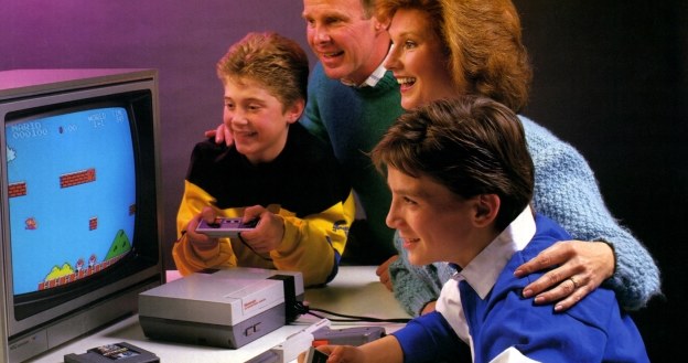 NES - fragment baneru reklamowego konsoli Nintendo. Materiał znaleziony na stronie vintagecomputing.com /materiały prasowe