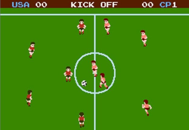 NES Soccer (1985). Matko, jaka realistyczna grafika! Nie śmiać się, wtedy to było coś pięknego /CDA