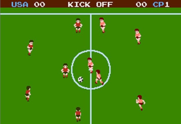 NES Soccer (1985). Matko, jaka realistyczna grafika! Nie śmiać się, wtedy to było coś pięknego /CDA