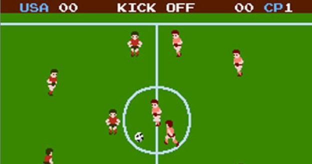 NES Soccer (1985). Matko, jaka realistyczna grafika! Nie śmiać się, wtedy to było coś pięknego /CDA