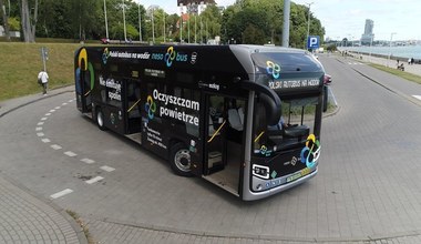 NesoBus, polski autobus wodorowy, testowany na ulicach Gdyni