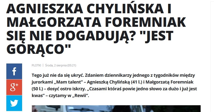 News o Agnieszce Chylińskiej /pomponik.pl