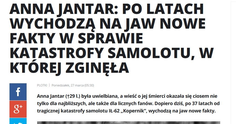 News o Annie Jantar /pomponik.pl