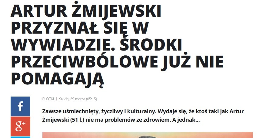 News o Arturze Żmijewskim /pomponik.pl