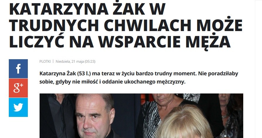 News o Katarzynie Żak /pomponik.pl