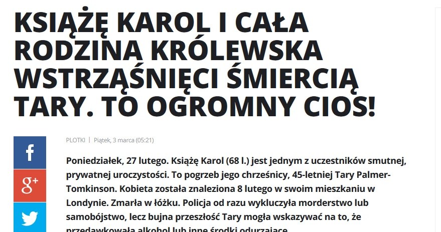 News o księciu Karolu /pomponik.pl